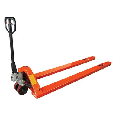Kleton8_LongForkHydraulicPalletTrucks_96_Lx27_W_4400lbs.Capacity-side view