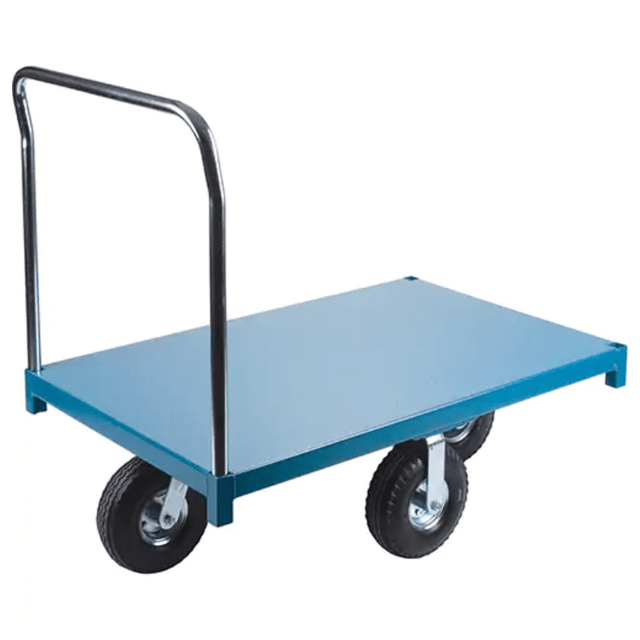 KletonHeavy-DutyPlatformTruck_60_Lx30_W_1200lbs.Capacity_PneumaticCasters-side view