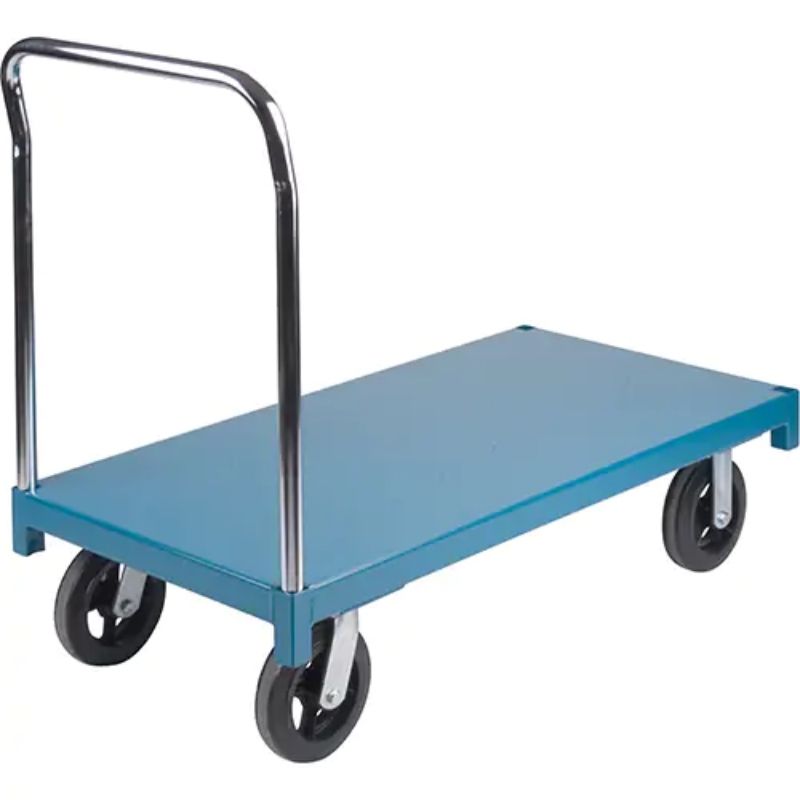 KletonHeavy-DutyPlatformTruck_96Lx48W_2000lbs.Capacity_RubberCasters-right side view