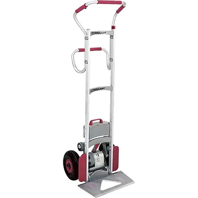 MaglinerPoweredAluminumHandTruck_AluminumFrame_21Wx62H_375lbs.Capacity-front view