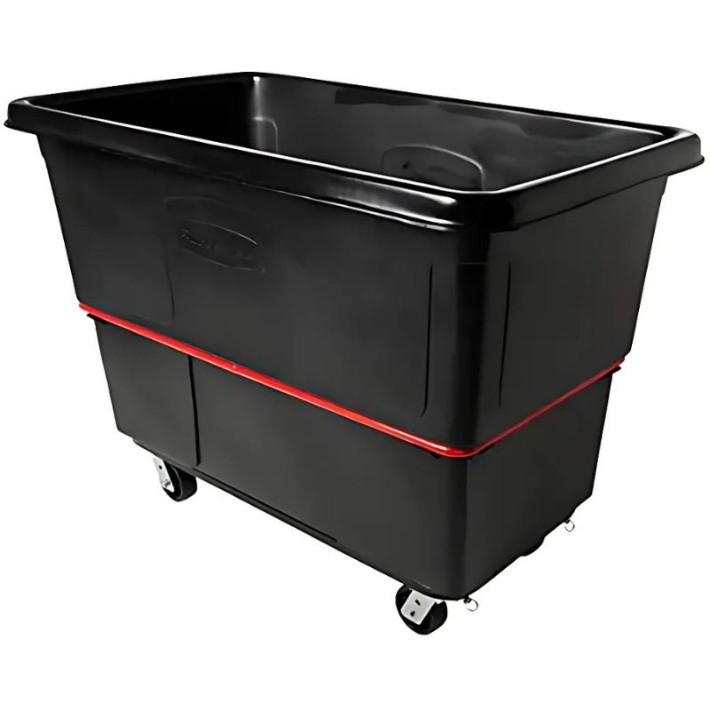 RubbermaidHeavy-DutyUtilityTruck_BlackRecycledPlastic_5934-58Lx3459-164Wx42-11642-78H_27cu.ft.Volume_1200lbs.Capacity- detailed side view