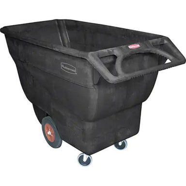 RubbermaidTiltTruck_StructuralFoam_1cu.yd._2100lbs.LoadCapacity-detailed side and back view