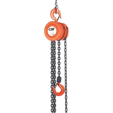 ColumbusMckinnonChainHoist_8_Lift_10000lbs._5tons_Capacity_SteelChain - close up view