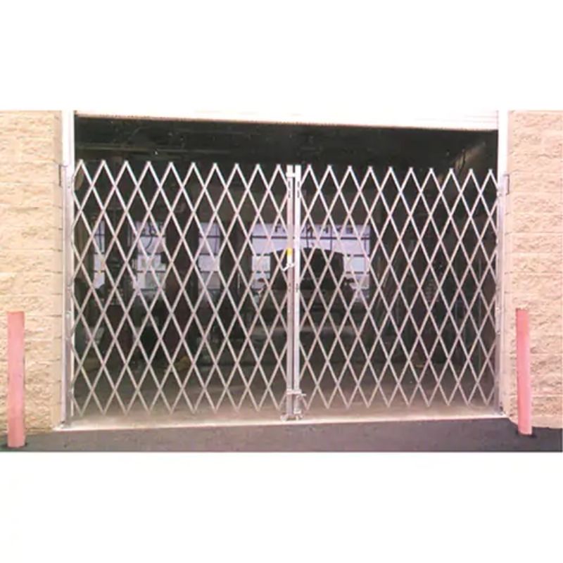 IllinoisEngineeredProductsGalvanizedFoldingSecurityGates_FixedDoubleFolding_18_Lx6_6HExpanded-front landscape view