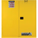 JustriteSure-GripEXVerticalDrumStorageCabinets_60USgal.Cap._2Drums_Yellow-Detailed front view