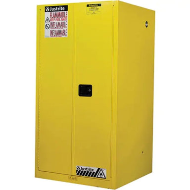 JustriteSure-GripExFlammableStorageCabinets_60gal._2Door_34Wx65Hx34D- close door, front view