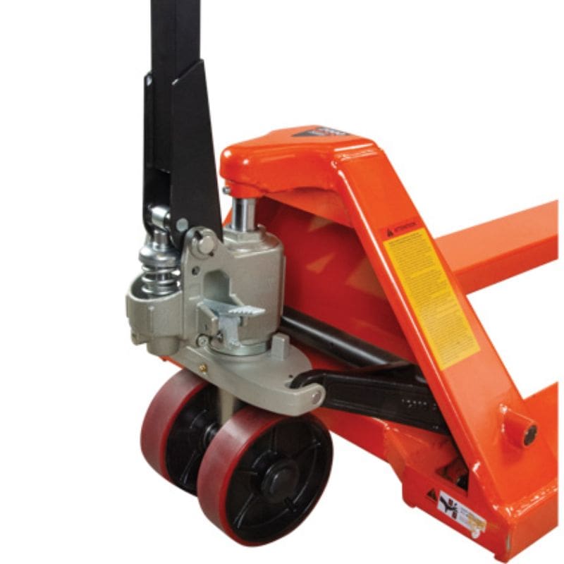 Kleton8_LongForkHydraulicPalletTrucks_96_Lx27_W_4400lbs.Capacity_3_- Close up wheel