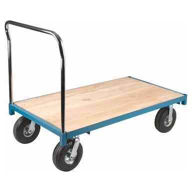 KletonHeavy-DutyPlatformTruck_60_Lx30_W_1200lbs.Capacity_PneumaticCasters-view in right side
