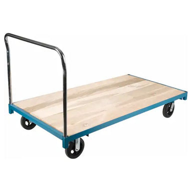 KletonHeavy-DutyPlatformTruck_96Lx48W_2000lbs.Capacity_RubberCasters-side view