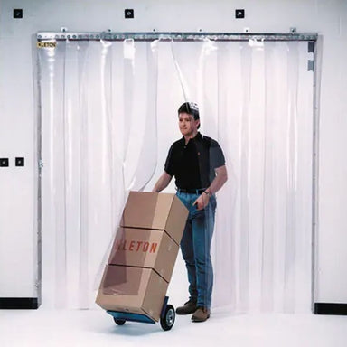 KletonStripCurtainDoors_10_x10_DoorOpening_12StripWidth_0.120StripThickness-active man working