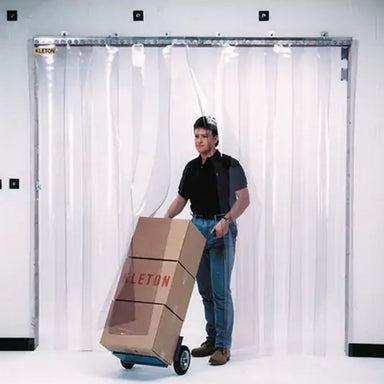 KletonStripCurtainDoors_8_x10_DoorOpening_12StripWidth_0.120StripThickness-active man working