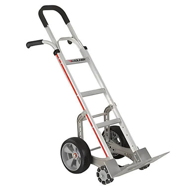 MaglinerSelf-StabilizingHandTruck_CombinationHandle_Aluminum_55_Height_500lbs.Capacity-front view