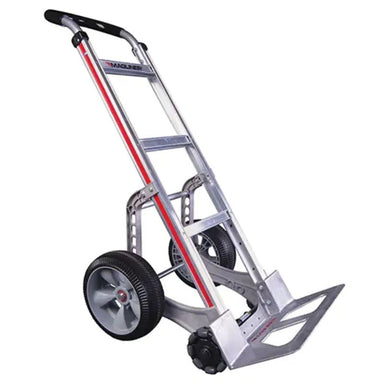 MaglinerSelf-StabilizingHandTruck_ContinuousHandle_Aluminum_55_Height_500lbs.Capacity-front view