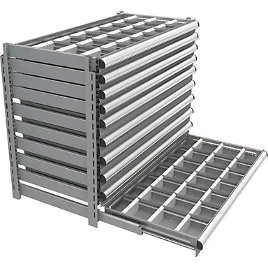 MetalwareInterlokIntegratedModularDrawerSystem-front side view
