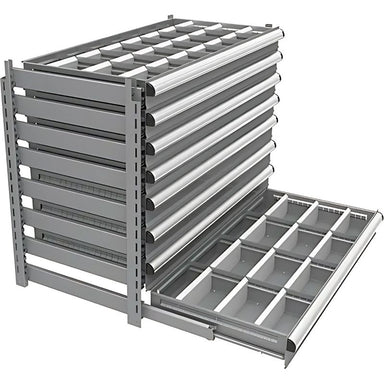 MetalwareInterlokIntegratedModularDrawerSystem-front side view 