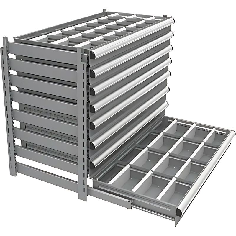 MetalwareInterlokIntegratedModularDrawerSystem-front side view 