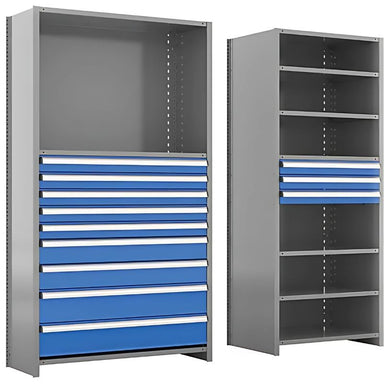 MetalwareInterlokIntegratedModularDrawerSystem-front view 2