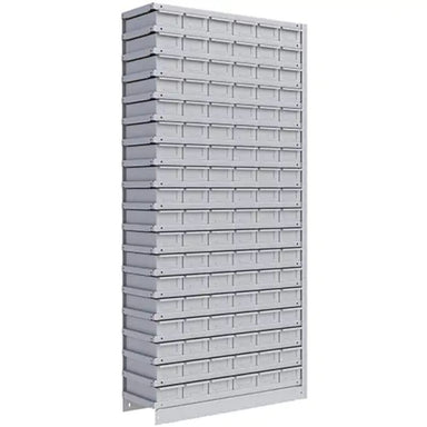 MetalwareInterlokShelvingUnit_Steel_Boltless_800lbs.Capacity_36Wx88Hx18D-front side view