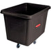 RubbermaidBulkCubeTruck_Polyethylene_48Lx34-116Wx36-12H_20cu.ft.Volume_600lbs.Capacity-detailed front and side view in white backgrou