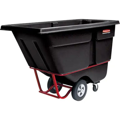 RubbermaidTiltTruck_Polyethylene_1cu.yd._2100lbs.LoadCapacity-detailed side view