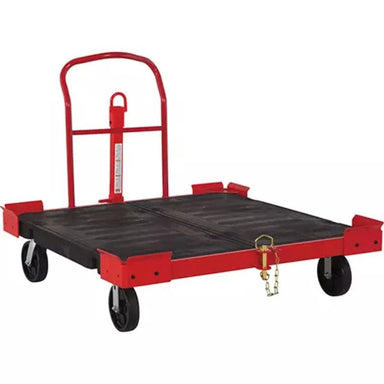 RubbermaidTowablePalletCart_54-12Lx51W_2500lbs.Cap._PolyolefinWheels-detailed front view