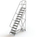 Tri-ArcManufacturingAllDirectionalRollingLadder_12Steps_24StepWidth_120PlatformHeight_Steel- Detailed, full view