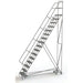 Tri-ArcManufacturingAllDirectionalRollingLadder_16Steps_24StepWidth_160PlatformHeight_Steel-Detailed, full view