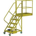 Tri-ArcManufacturingCantileverRollingLadder_Unsupported_5Steps_30PlatformDepth_50PlatformHeight- Detailed, full view