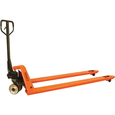 WescoLongForkPalletTruck_70Lx27W_4400lbs.Capacity-Detailed, full side view